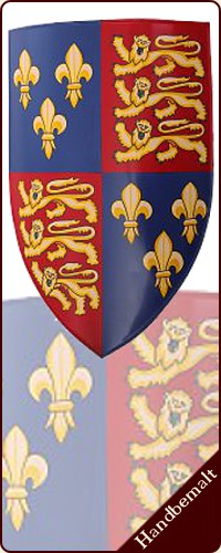 Königlicher Schild "Anjou-Plantagenet"