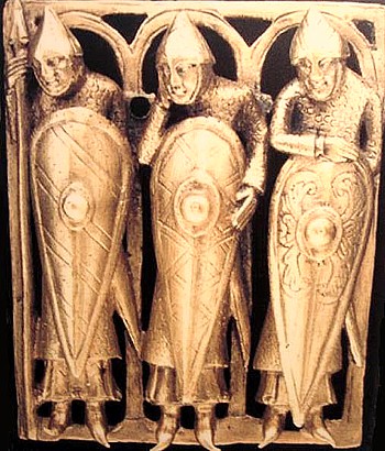 Der Normannenschild (auch "Mandelschild") war im 11. und 12. Jahrhundert die Schildart, welche zusammen mit dem Schwert zum Einsatz kam.
