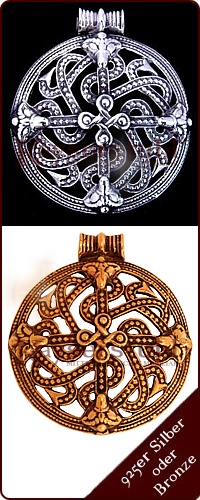 Wikingerkreuz (Bronze oder Silber)