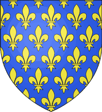 Das Wappen Frankreichs seit dem 13. Jahrhundert bis 1376