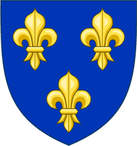 Das Wappen Frankreichs von 1376 bis 1792 und 1814 bis 1830