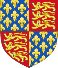 Das Wappen der englisch-britischen Monarchen von 1340 bis 1801 (so bis 1406)