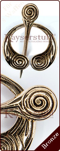 Ringfibel mit Spiralen im keltischen Stil