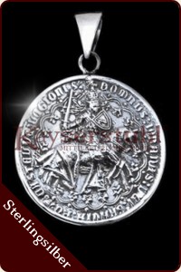 Mittelalterlicher Anhänger "Chevalier" (Silber) 