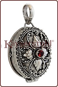 Mittelalterliches Medaillon "Le Fleur" (Silber)