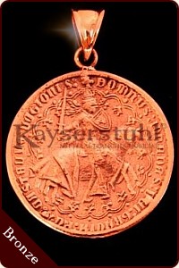 Mittelalterlicher Anhänger "Cœur d'or" (Bronze)