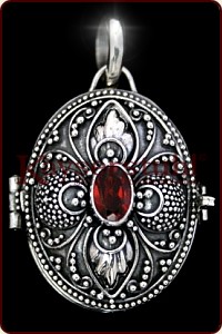Mittelalterliches Medaillon "Fleur Rouge" (Silber)