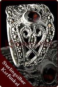 Mittelalterlicher Ring "Petit Rouge" (Silber) 