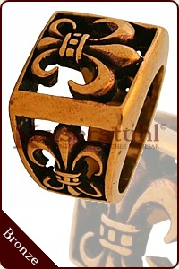 Mittelalterlicher Ring "Lilie" (Bronze) 