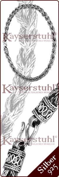 Wikinger-Halskette 8,0 x 4,0 mm (925er Silber)