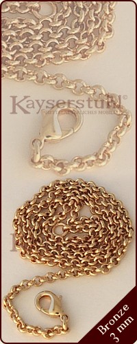 Wikinger-Halskette 3 mm (Bronze) 