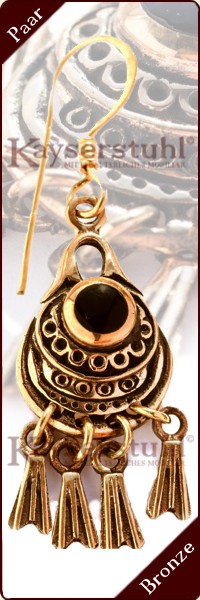 Klapper-Ohrringe 532 aus Bronze (Paar)