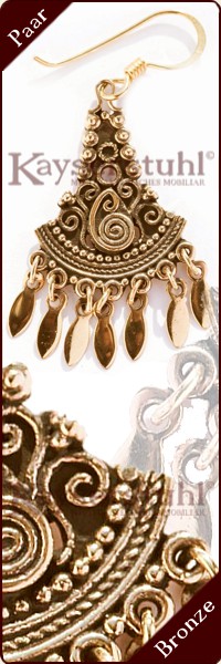 Klapper-Ohrringe 543 aus Bronze (Paar)