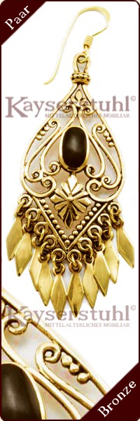 Klapper-Ohrringe 554 aus Bronze (Paar)