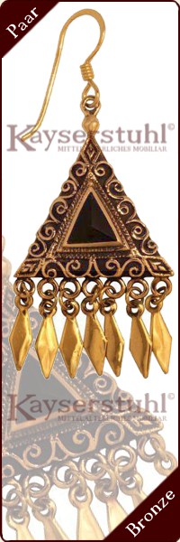 Klapper-Ohrringe 574 aus Bronze (Paar)