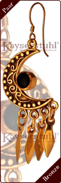 Klapper-Ohrringe 586 aus Bronze (Paar)