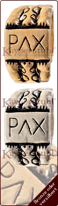 Hochmittelalterlicher Ring "PAX"