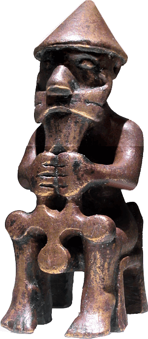 Die Eyrarland-Statue ist eine Bronzestatuette einer sitzenden Figur aus dem Jahr 1000 n. Chr.. Das Objekt ist ein Exponat im Nationalmuseum von Island. Die Statue kann den nordischen Gott Thor darstellen und/oder eine Spielfigur sein. Wenn das Objekt korrekt als Thor identifiziert wird, hält er hier seinen Hammer Mjöllnir, der die typisch isländische kreuzartigen Form aufweist.
