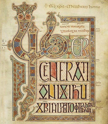 Initiale der Bibel von Lindisfarne