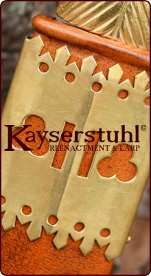 Englisches Langschwert "Writhen Hilt" mit Scheide (15. Jh.)