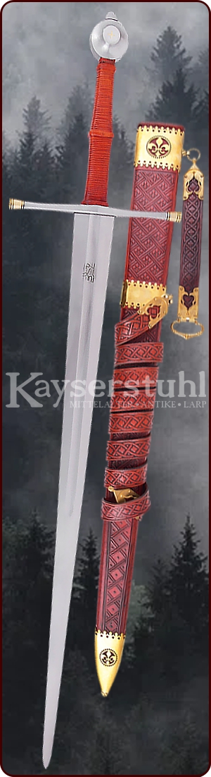 Deutsches Langschwert "Passauer Wolf" mit Scheide (14. Jh.)