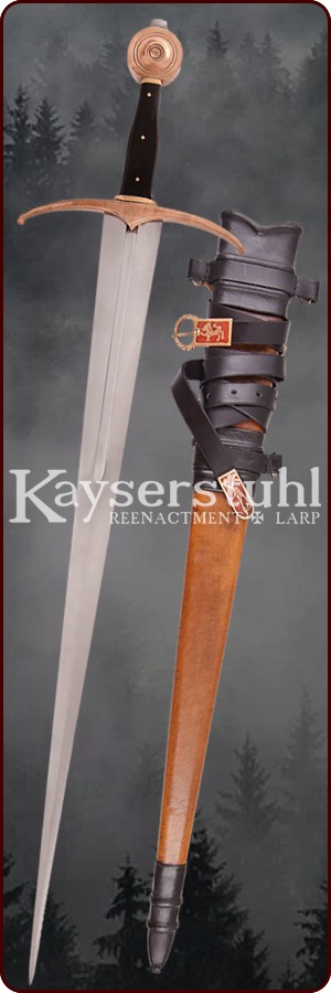 Ritterschwert Aislinn mit Scheide, 15. Jh.