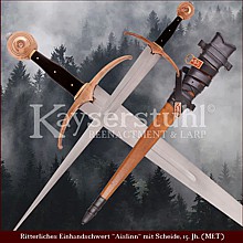 Ritterschwert Aislinn mit Scheide, 15. Jh