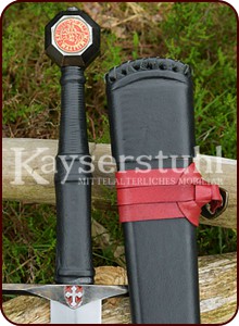 Schwarzer Anderthalbhänder mit Scheide (14. Jh.)