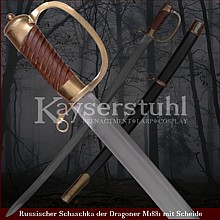 Russischer Säbel "Schaschka" der Dragoner inkl. Scheid