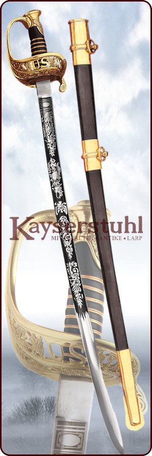 Offiziersschwert Modell 1850 U.S.F. mit Scheide (Windlass)