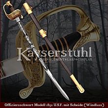 Offiziersschwert Modell 1850 U.S.F. mit Scheide (Windlass)