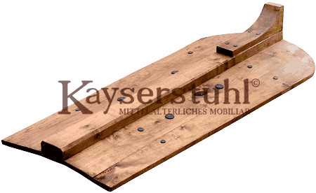 Große unbemalte Pavese (Rohling) aus Holz