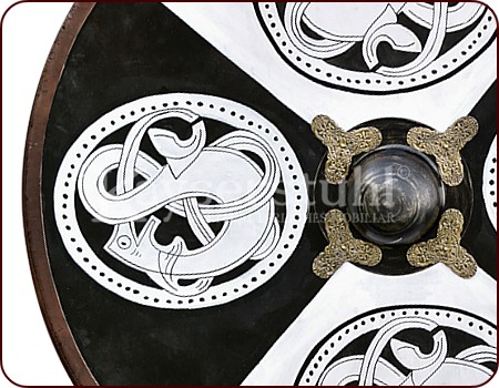 Großer handbemalter Wikingerschild "Midgard"