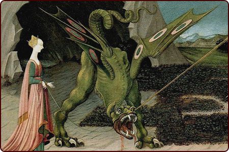 St. Georg im Kampf mit dem Drachen (Paolo Uccello um 1470)