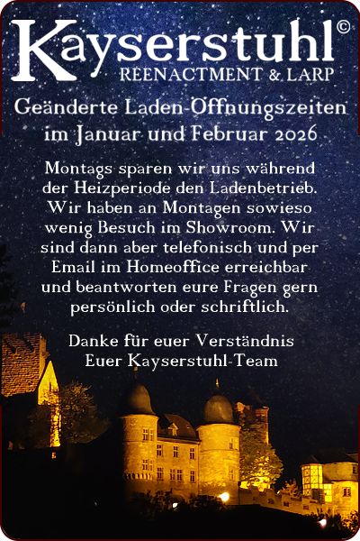 &Ouml;ffnungszeiten im Januar & Februar